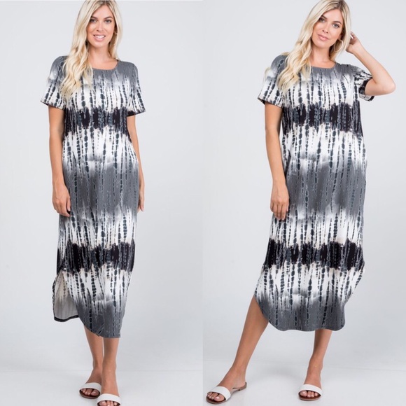 SALE Boutique NWT Plus Tie Dye Dress Plus 1X 2X 3X - Picture 3 of 8